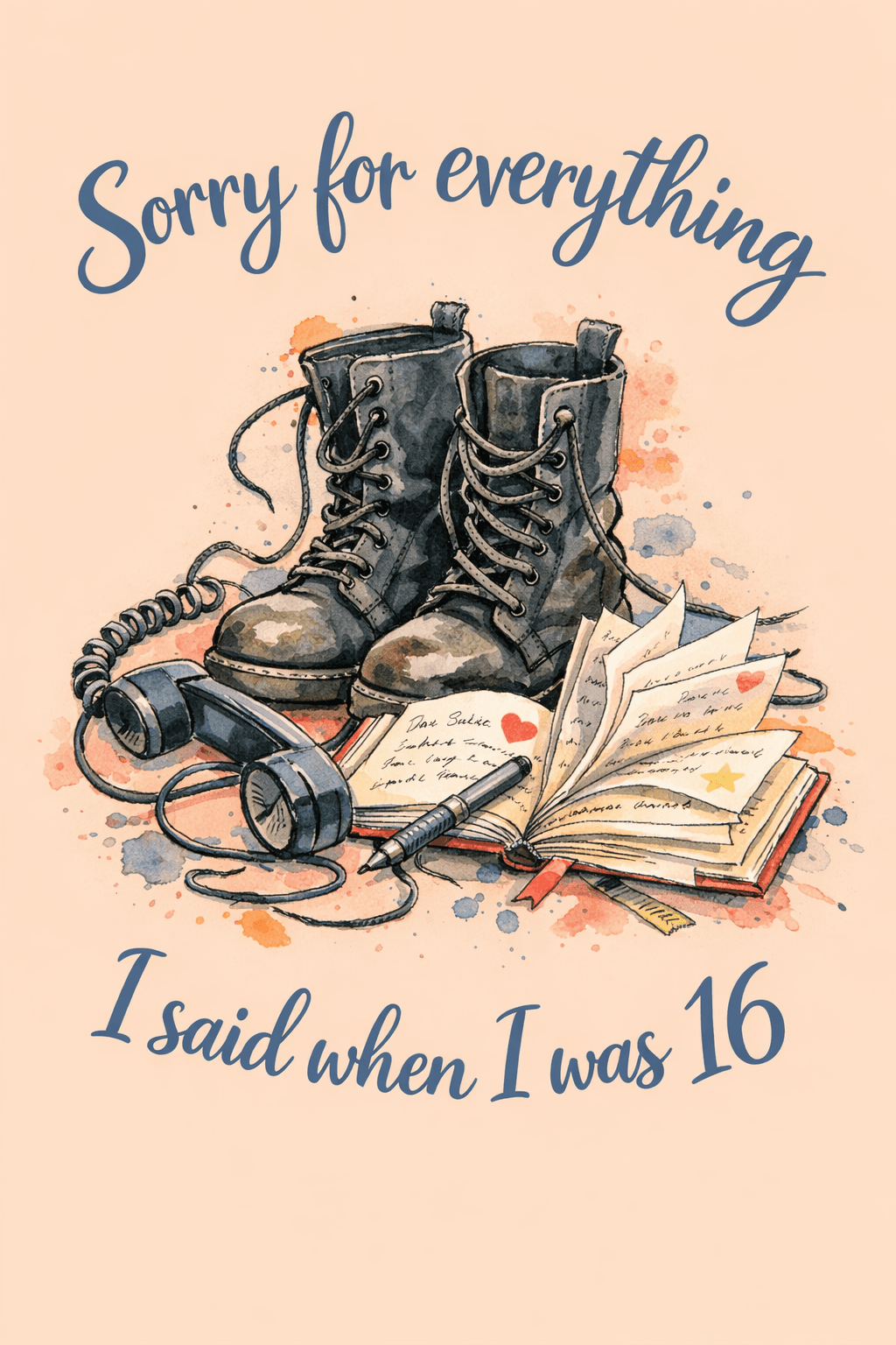 Nostalgic Apology Card front