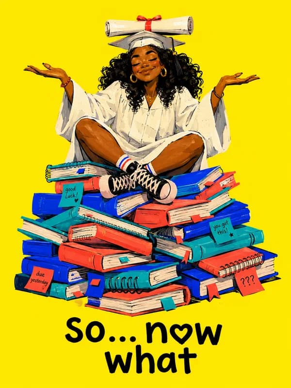So Now What Graduation Card front