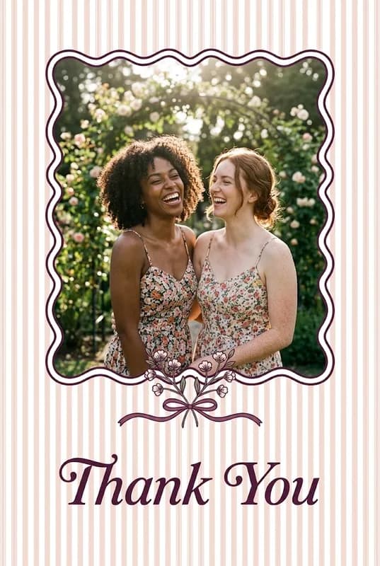 Heartfelt Wedding Thank You front