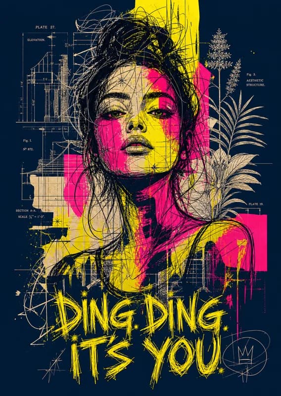 Ding Ding It's You Birthday Card front