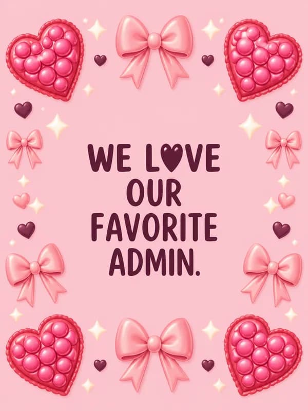 Heartfelt Admin Appreciation front