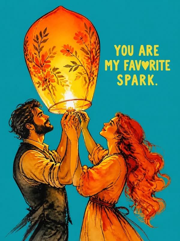 Favorite Spark Anniversary Card front