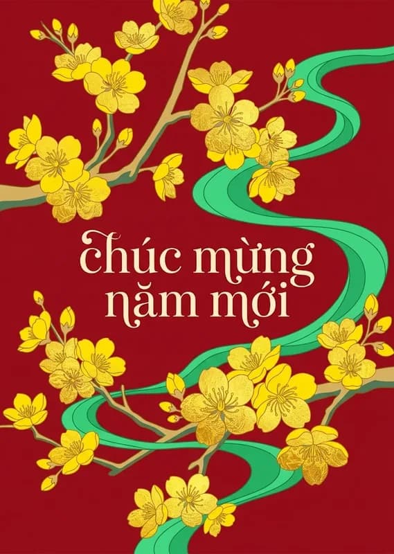 Elegant Lunar New Year Wishes front