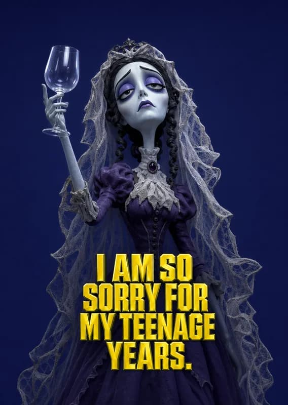 Gothic Apology For Mom front