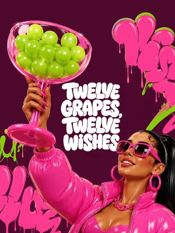 Twelve Grapes Twelve Wishes front