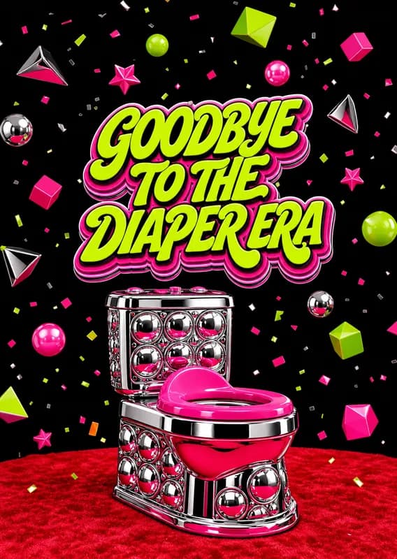 Goodbye Diaper Era Celebration front