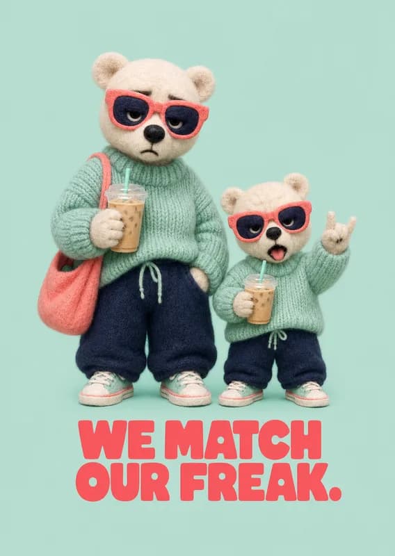 Matching Bears For Mom front