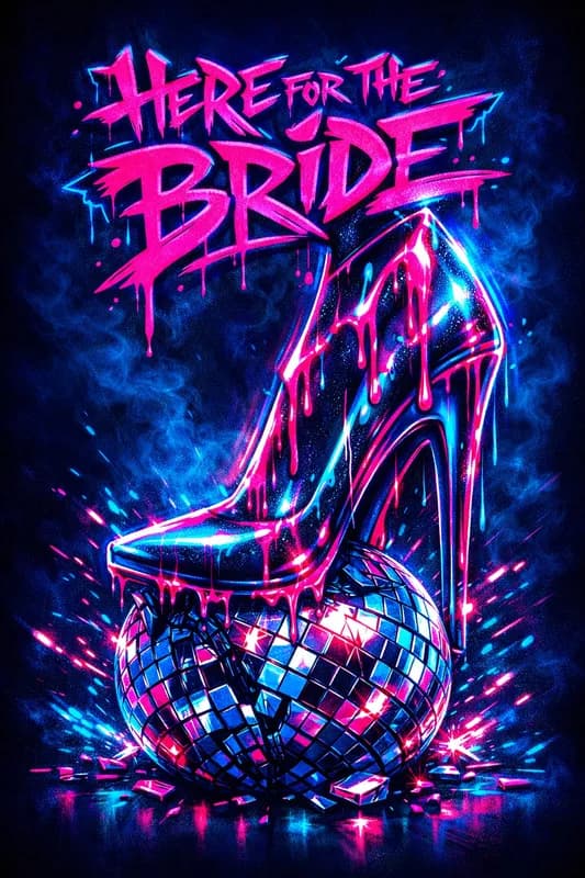 Here For The Bride Card front