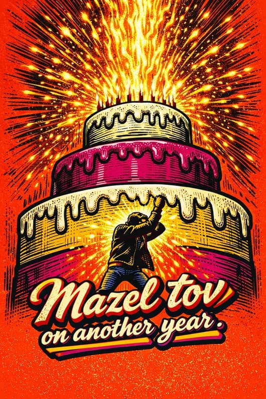 Mazel Tov Birthday Celebration front