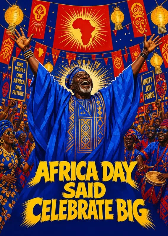 Celebrate Africa Day with Joy front
