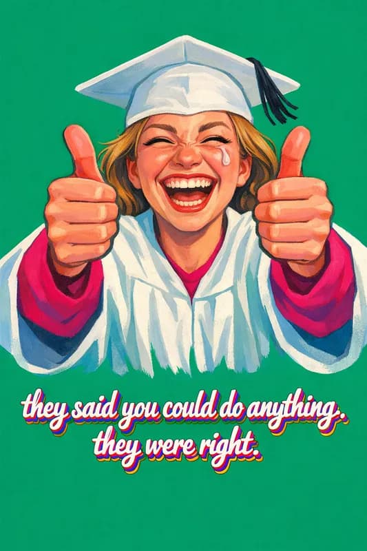 They Were Right Graduation Card front