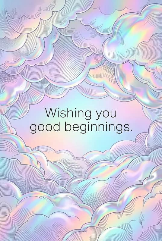 Good Beginnings Greeting Card front