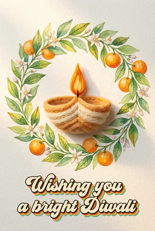 Bright Diwali Wishes front