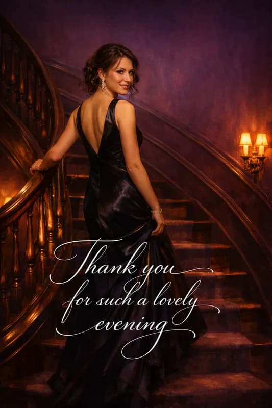 Elegant Evening Appreciation front