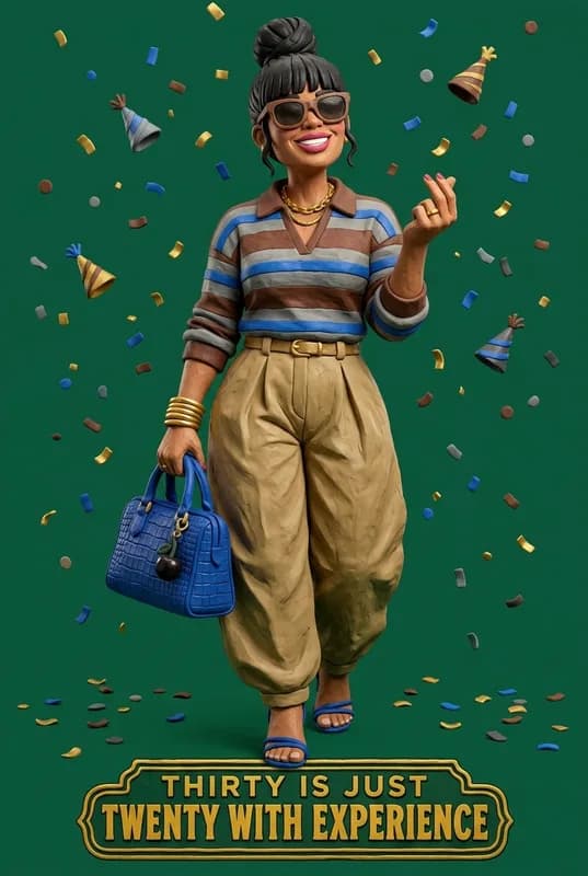 Forty Is Just Thirty With Receipts front