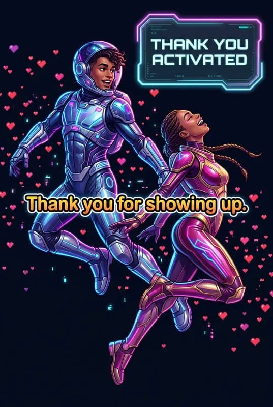 Thank You Activated front