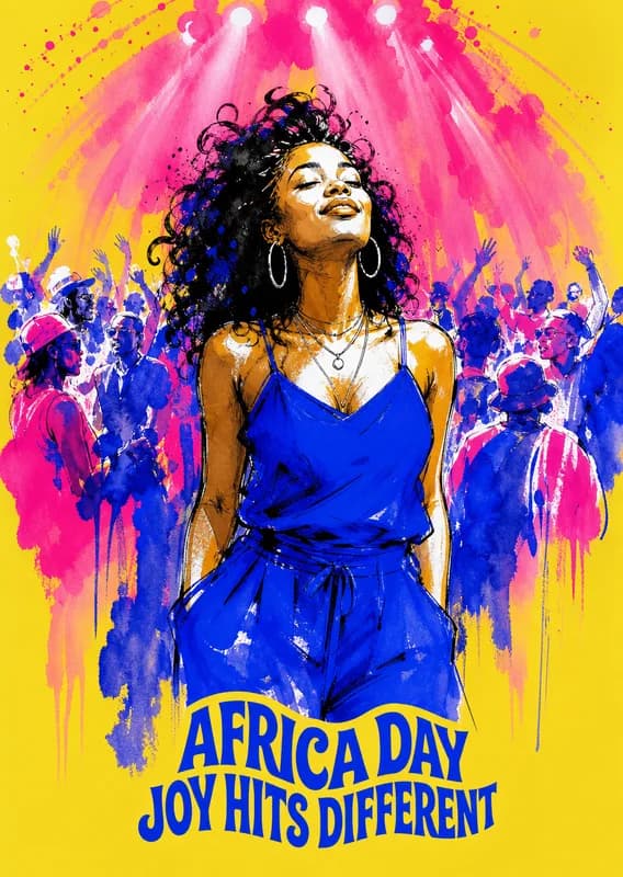 Africa Day Celebration Card front