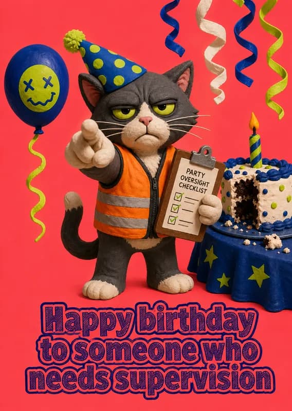 Birthday Supervision Required front