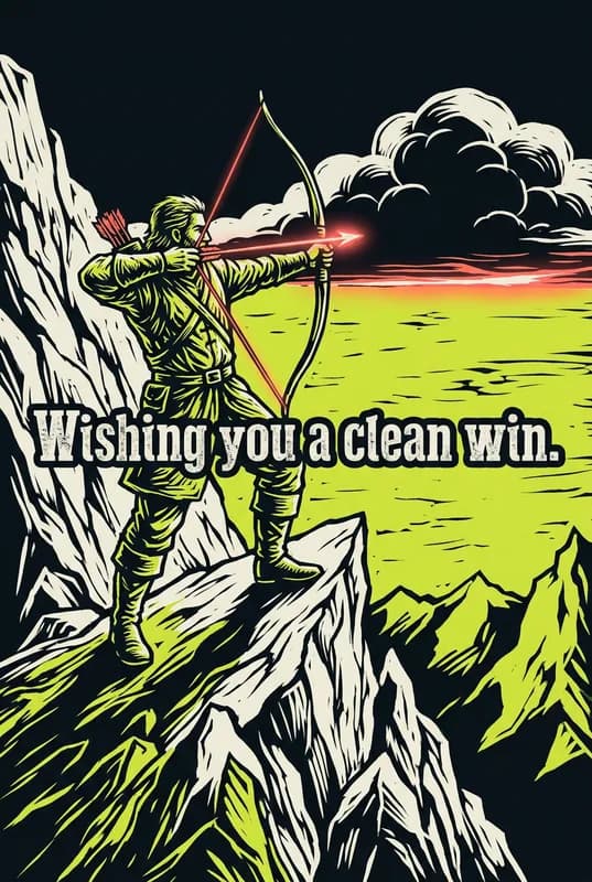 Clean Win Dussehra Card front