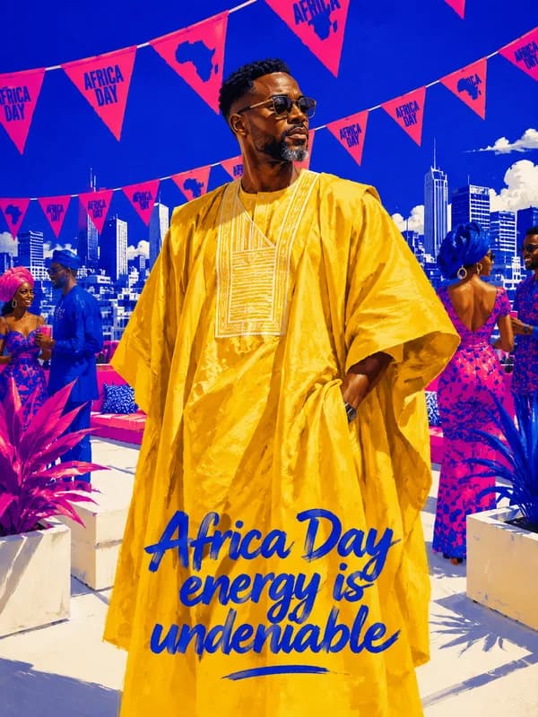 Africa Day Celebration Card front
