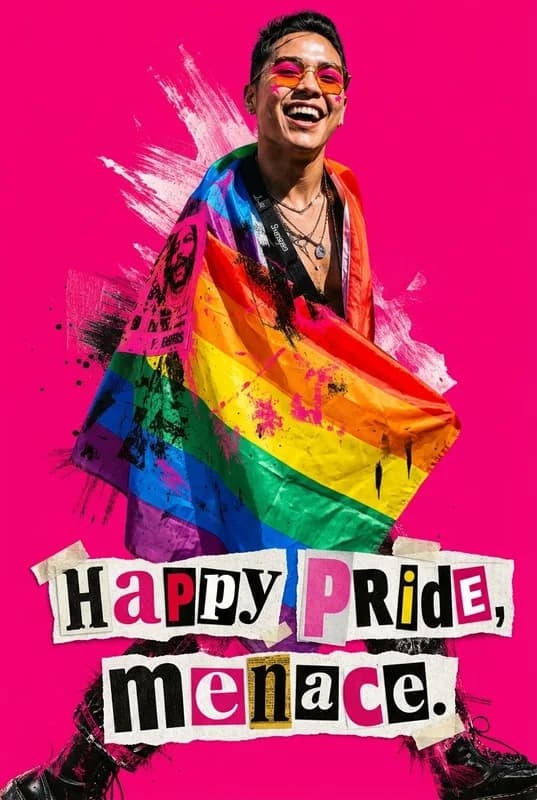 Pride Menace Card front