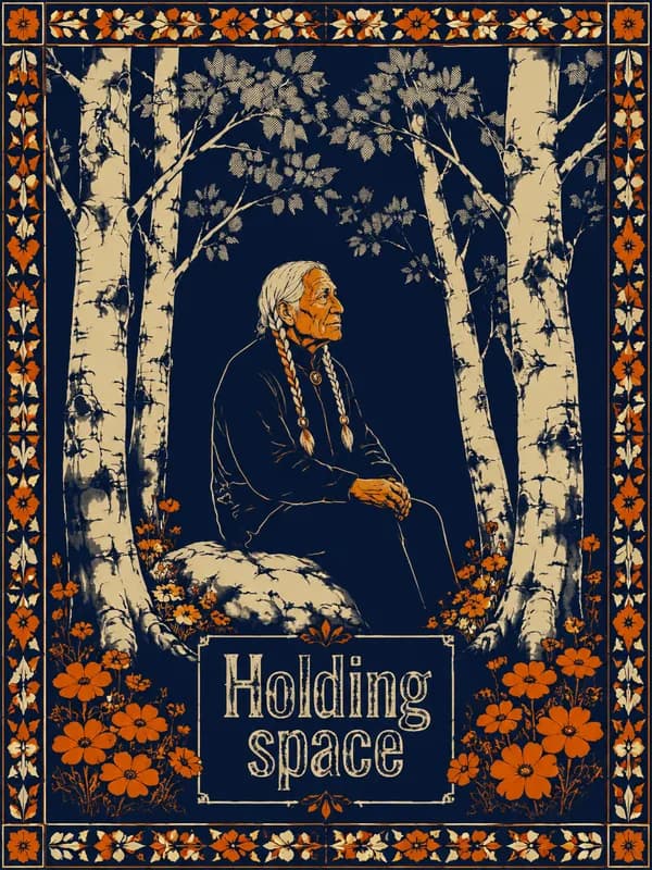 Holding Space Sympathy Card front