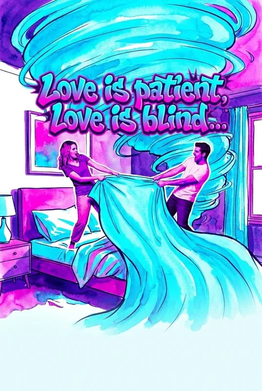 Love Is Blind Blankets front