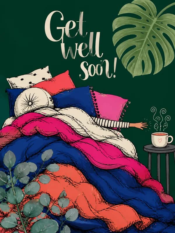 Cozy Recovery Wishes front