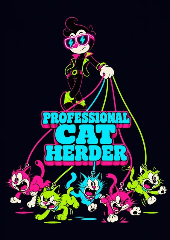 Professional Cat Herder Card front