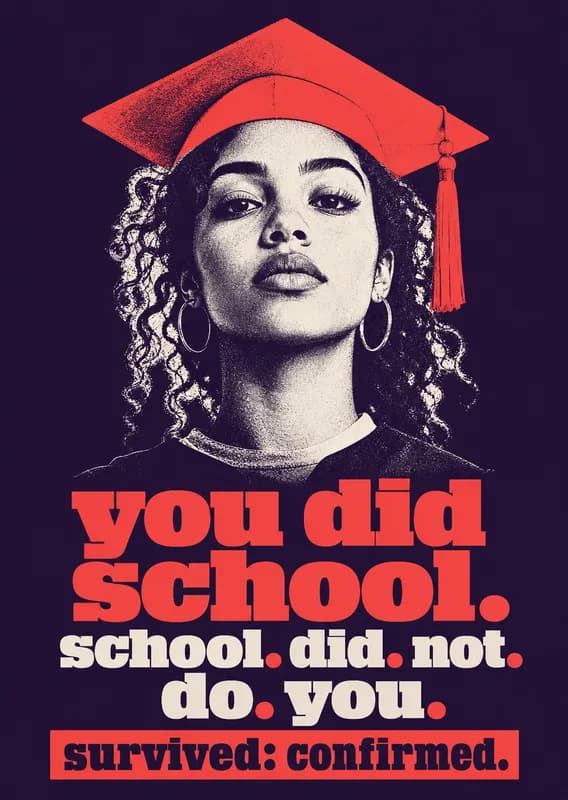 You Did School Graduation Card front