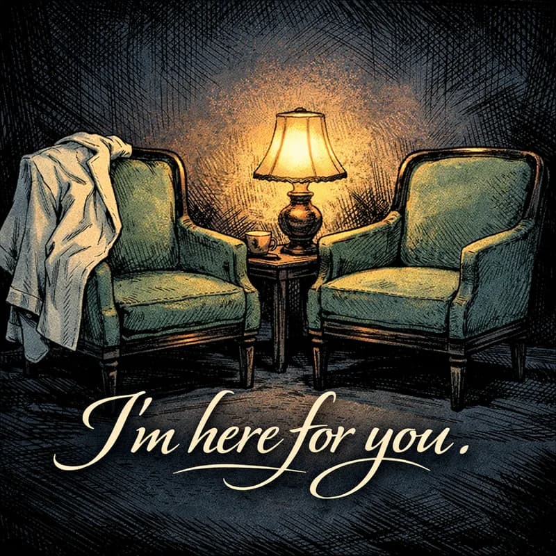 Here For You Sympathy Card front