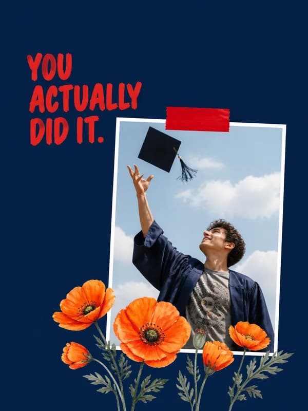 You Actually Did It Graduation Card front