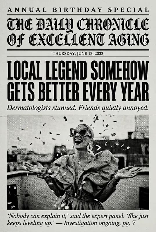 Extraordinary Birthday Chronicle front