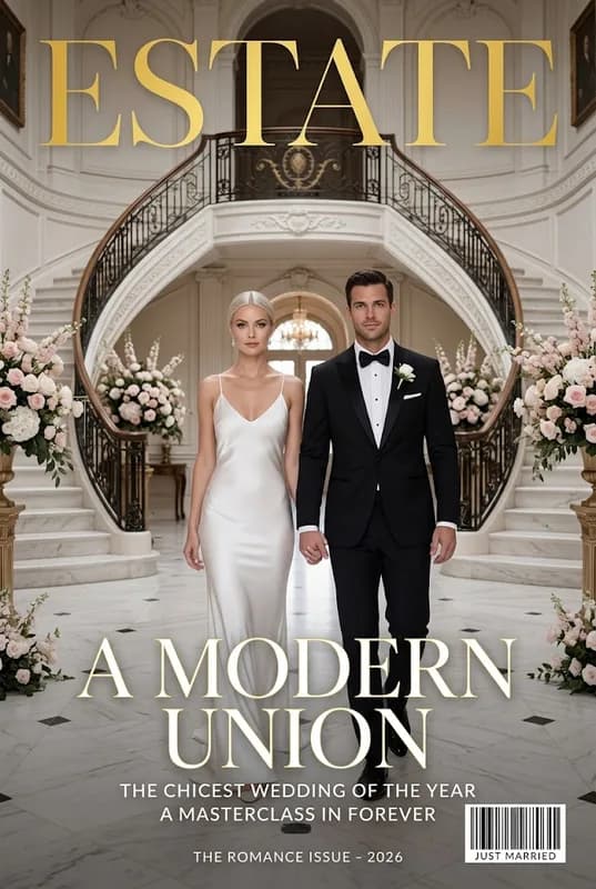 Modern Union Wedding Celebration front