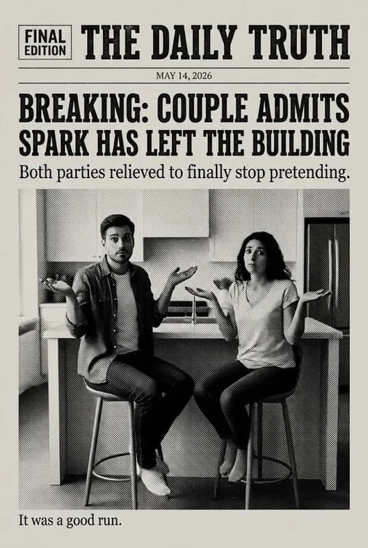Breaking Up Is Hardly News front