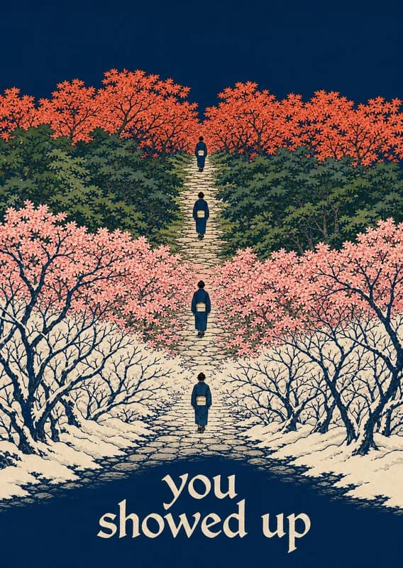 you showed up front