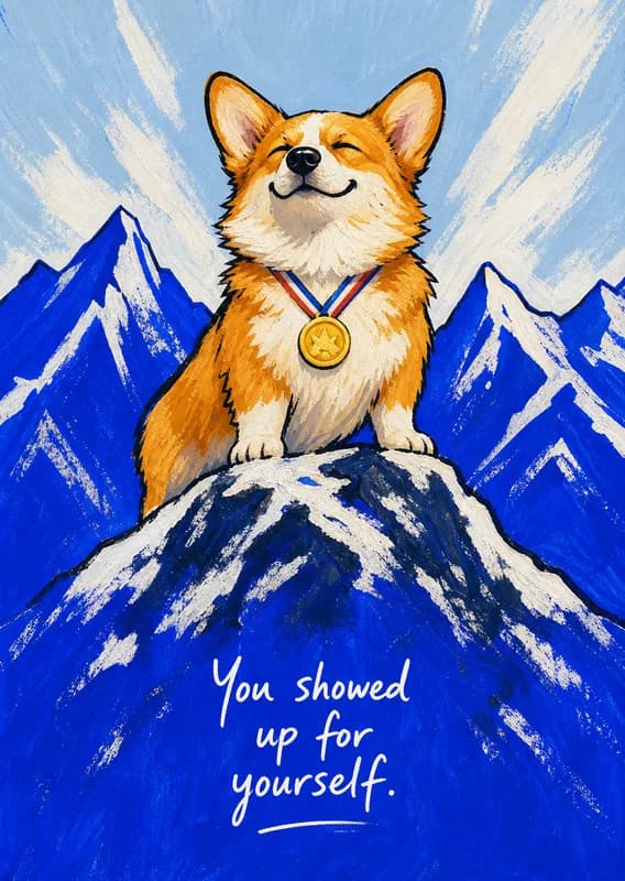 You Showed Up For Yourself front