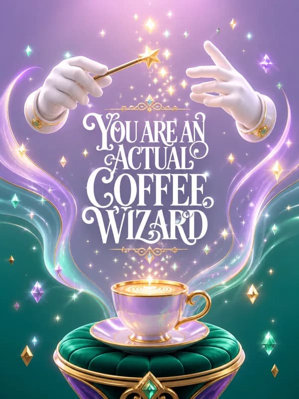 Coffee Wizard Appreciation Card front