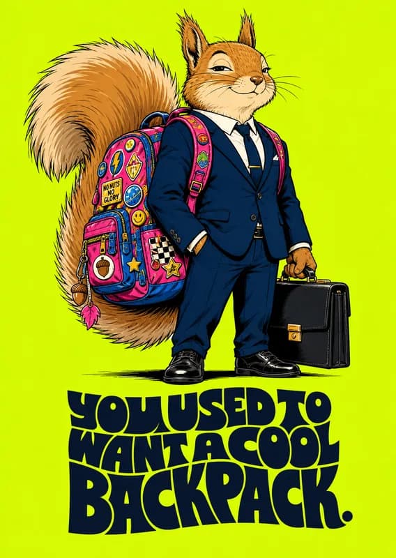 Squirrelly Career Goals front