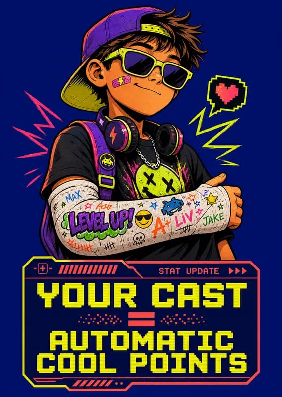 Cool Points Get Well Card front