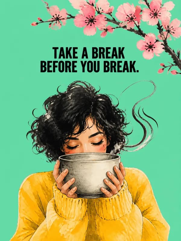 Take A Break You Deserve front