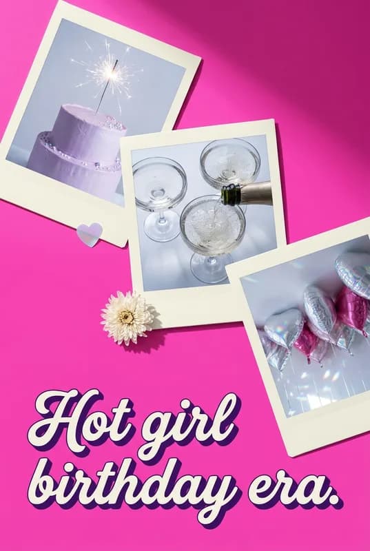 Hot Girl Birthday Celebration front
