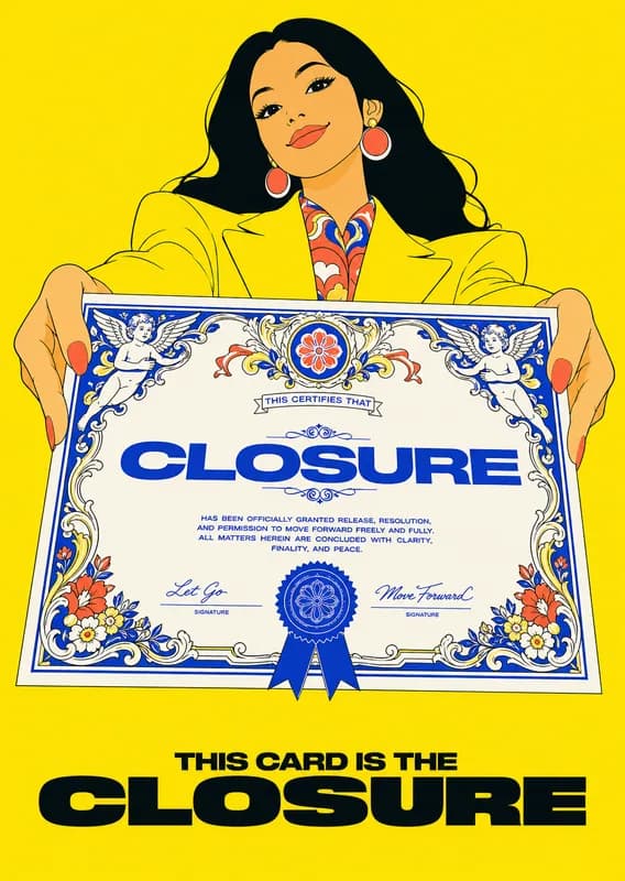 Closure Certificate Card front