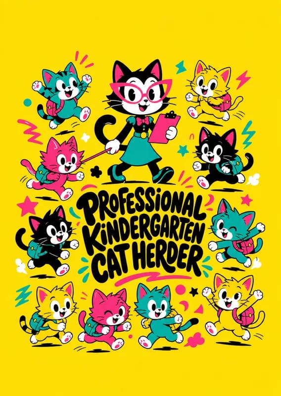 Professional Kindergarten Cat Herder front