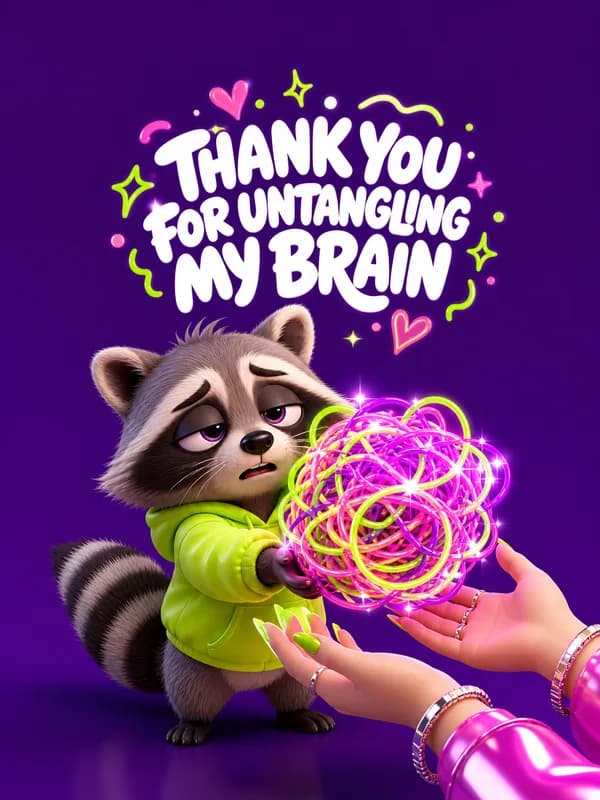 Thank You For Untangling My Brain front