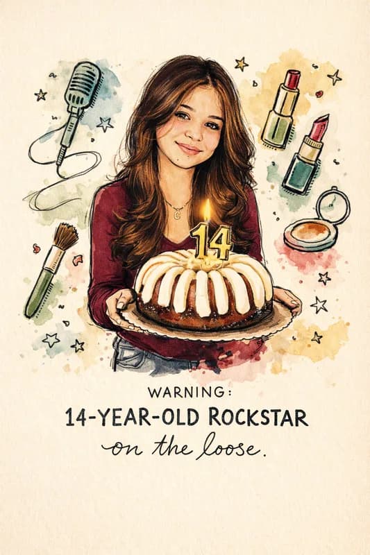 14 Year Old Rockstar Celebration front